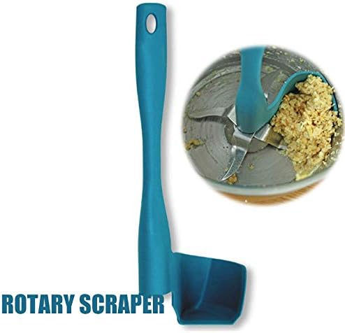 Weoto Rotation Scraper, Rotating Spatula Food Processing Tool for Food Processor Mixing Barrels