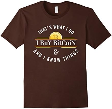 Mens Buy Bitcoin Miner Logo Shirt Litecoin T shirt Miners Gift 3XL Brown