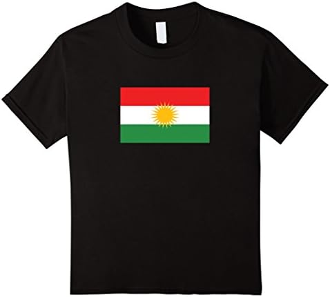 unisex-child Flag of Kurdistan t-shirt 6 Black