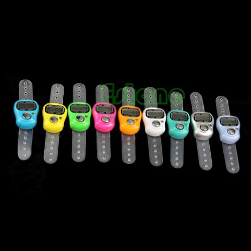 Qisuw LCD Electronic Digit Tally Counter Stitch Marker and Row Counter