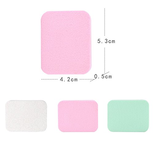 image for Cayanmydery 40 Pcs Latex Free Makeup Sponges for Full Coverage Powder,