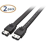 Cable Matters (2 Pack) 6 Gbps Shielded eSATA Cable - 6 Feet