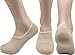 Pro Mountain No Show Socks Size S Beige 4 Pack Women Cotton Cushion Footies Liner Sneakers Workout Loafer Footies Flats US Shoe 6-8