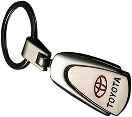 Automotiva Toyota Chrome Effect Luxury Logo Featured Brand Logo Keyring Keyfob Toyota Models Aygo, Yaris, Rav4, Prius, Land Cruiser, Verso, Avensis, Auris, Verso, Hilux