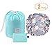 Tinbrot Travel Makeup Bag Set - 2 PCS Waterproof Cosmetic Bags Large Capacity Lazy Makeup Bag Portable Drawstring Toiletry Bags Multifunction Organizer Storage Carry Case Kit for Women