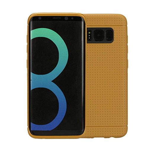 Transer Wave Point Ultra-Thin Cover Case For Samsung Galaxy S8 Plus 6.2inch (yellow)