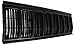 Evan-Fischer Grille Assembly Compatible with 1991-1996 Jeep Cherokee Painted Black Shell and Insert
