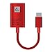 USBC to HDMI Adapter Female, LAM USB Type C to HDMI Cable 15CM/6inch, Thunderbolt 3 Compatible MacBook Pro, iMac Pro, Surface Book 2, Chromebook Pixel, Samsung S8/S8+/S9/Note8 (Female, Red)