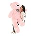 VERCART Giant Huge 3 Foot Teddy Bear Cuddly Stuffed Animals Plush Teddy Bear Toy Doll for Birthday Children's Day Valentine's Day Pink 36 Inches