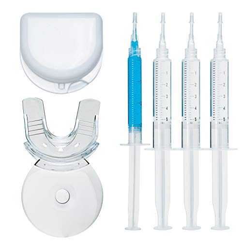 Premium Teeth Whitening Kit, LED Light, 35% Carbamide Peroxide, Safe & Natural At-Home System Without Pain or Sensitivity, Effectively Removes Stains for Whiter Teeth