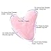 Top Plaza Gua Sha Facial Scraping Massage Tool Hand Made Natural Rose Quartz Guasha Board SPA Acupuncture Therapy Massage Stones-Set of 3