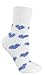 MinxNY 2 Pair Pack Non-Slip Lavender Infused Fuzzy Chenille Periwinkle Heart Slipper Socks