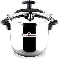 MAGEFESA Star Quick Easy To Use Pressure Cooker, 18/10 Stainless Steel, Suitable for induction. Thermodiffusion bottom…