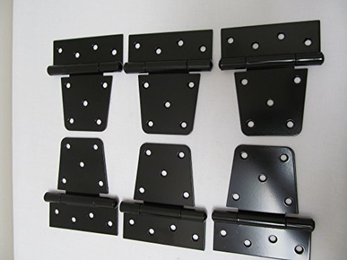 Shed Windows and More 3-1/2" Square Barn Hinge (Set of 6) Heavy Duty Gate Hinge W/Screws, Barn Storage Shed Gate - Thumbnail 2