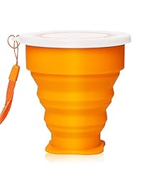 UPERFECT Tazas de viaje de silicona plegables con