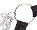 BODYZONE UN016-BK Crotchless Chain Thong, Horizontal Chain Front, Black Plus Size