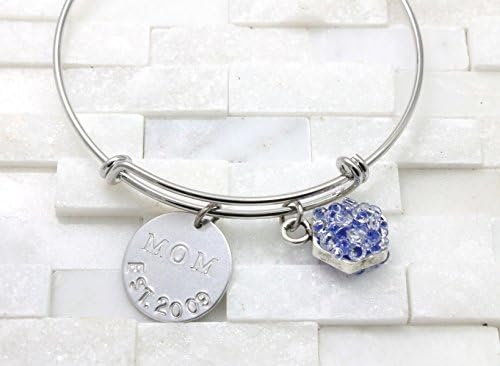 Mom Established with custom year- silver