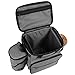 Hilike Premium Pet Travel Bag for Dog & Cat-Week Away Tote Organizer Bag for Dogs Travel-Includes 1 Dog Tote Bag,1 Dog Food Carrier Bag, 2 Silicone Collapsible Bowls,1 Blanket,1 Frisbee(Grey)