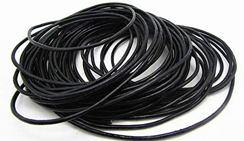 image for thingpad 2.0mm Genuine Round Leather Cord for Bracelet Neckacle Beadin