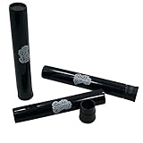 Black Doob Tube Smell Proof Water Tight Cigarette Container (3 Pack)