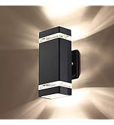 LMP 4 Pack LED Square Up and Down Lights Outdoor Wall Light，Body in ...