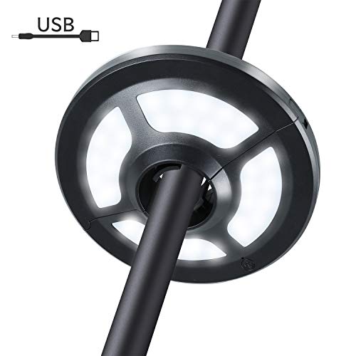 Umbrella Pole Light For Patio Umbrellas Black Patio Umbrella Light 3 Lighting Modes Cordless 28 Led Lights At 200 Lux 4 X Aa Battery Operated Camping Tents Or Outdoor Use