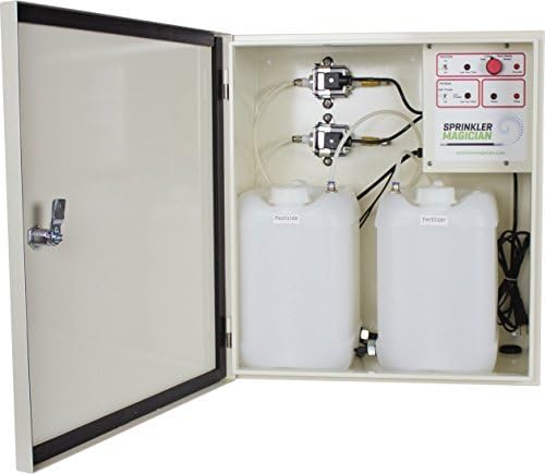 Sprinkler Magician Natural Mosquito Repellent and Fertilizer Machine Dual Reservoir 6 Zone - Analog Version