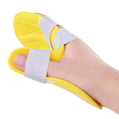 Genmine Finger Training Board Finger Splint Fingerboard Train Finger Orthotic Point Stroke Rehabilitation Equipment Medical Hand Wrist Training Orthosis Device Brace Support (Right Hand)