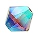 Swarovski Crystal, 5328 Bicone Beads 4mm, 24 Pieces, Capri Blue AB 2X