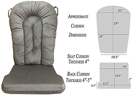 Replacement Cushion Set Glider Rocker Grey Color Amazon Ca Home Kitchen