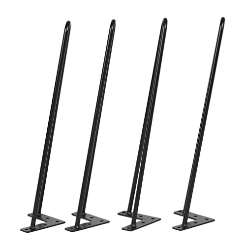 Hairpin Table Legs 22" Heavy Duty Hairpin Legs, (Set for 4) Heavy Duty Table Legs (Black) (22'') - Thumbnail 5