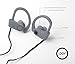 iJoy Klazzo FS IPX7 Premium Sport Bluetooth Waterproof Earbuds with Noise Cancellation Technology Wireless Waterproof Earphones Waterproof Headphones with Travel Case (Gray/Black)