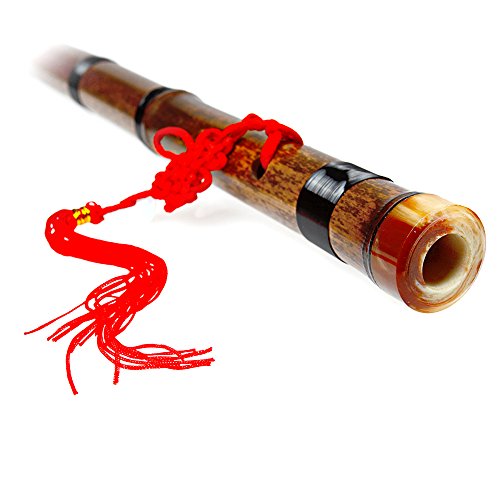 Separable Brown Vertical Bamboo Flute Key G Traditional Chinese Musical Instrument Woodwind Music Instrument Xiao