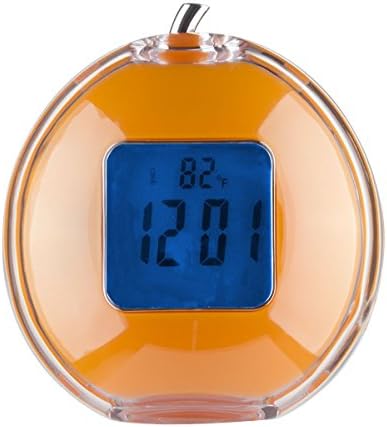 VSENCE Desk LED Digital Talking Alarm Clock with Five Music Bell for Kids (Yellow)