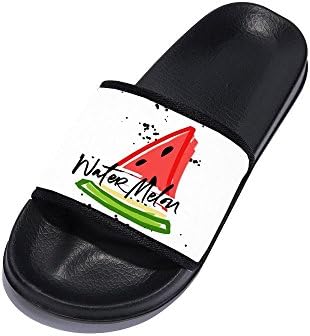 Men Anti-Slip Bath Slippers Bathroom Slippers Shower Shoes Gym Slippers Soft Sole Open Toe House Slippers Black