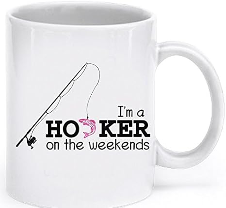 Amazon.com: Funny Fishing Coffee Mug 