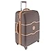 DELSEY Paris Chatelet Hard+ Hardside Medium Checked Spinner Suitcase, Chocolate, 24-Inch