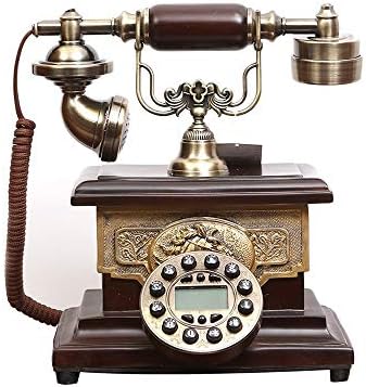 Jccoz Urg 固定電話 アンティーク電話固定電話 ヨーロッパ電話 レトロな電話 ファッション クリエイティブホーム固定電話 無垢材