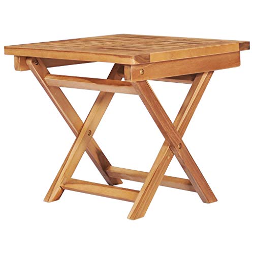 vidaXL Teak Massiv Sonnenliege mit ausziehbarem Tisch Beistelltisch Gartenliege Holzliege Liegestuhl Relaxliege Strandliege Liege Gartenmöbel – Bild 7