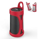 AhaStyle Silicone Carrying Case Cover for Bose SoundLink Revolve Portable(Red)