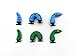 8pc 3D Shoe Charms Dragon Mermaid Crocodile Snake for Croc Shoes & Bracelets Toys Party Gifts