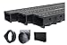 Drainage Trench - Channel Drain With Grate - Black Plastic - 3 x 39" - (117" Total Length)