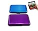 Yueton Pack of 2 Credit Card Wallet RFID Blocking Case - Credit Card Holder for Men & Women -Business Card Case (Purple,blue)