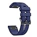 ANCOOL for Fenix 5/Fenix 6/Fenix 7 Band 22mm Silicone Watch Band for Fenix 8 Fenix E 47mm/Fenix 5 Plus/Fenix 6 Pro/Fenix 7 Pro/Forerunner 935(Dark Blue)