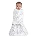 HALO 100% Cotton Sleepsack Swaddle Wearable Blanket, Feather Aloe, Newborn