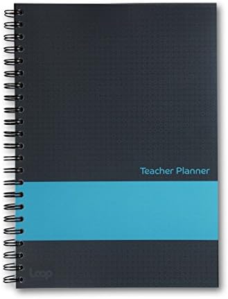 A4 6 Lesson Academic Teacher Planner, Black