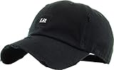 KBETHOS KBSV-071 Blk LIT Patch Vintage Distressed Dad Hat Baseball Cap Adjustable