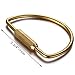 Cevinee™ Durable Brass Screw Lock Key Chain Ring, Creative EDC Kits Hanging Ring - D Shape