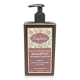 Saphira Keratin Moisturizing Shampoo for Normal to Dry Hair Enriched with 26 Dead Sea Minerals and Pure Keratin Sulfate-free and Paraben-free, 13.5 Oz / 400 Ml