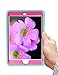 TIANLI iPad Mini 5 2019 Case,iPad Mini 4 2015 Case Three Layer Kickstand Shockproof Protection High Impact Protective,Mint Hot Pink